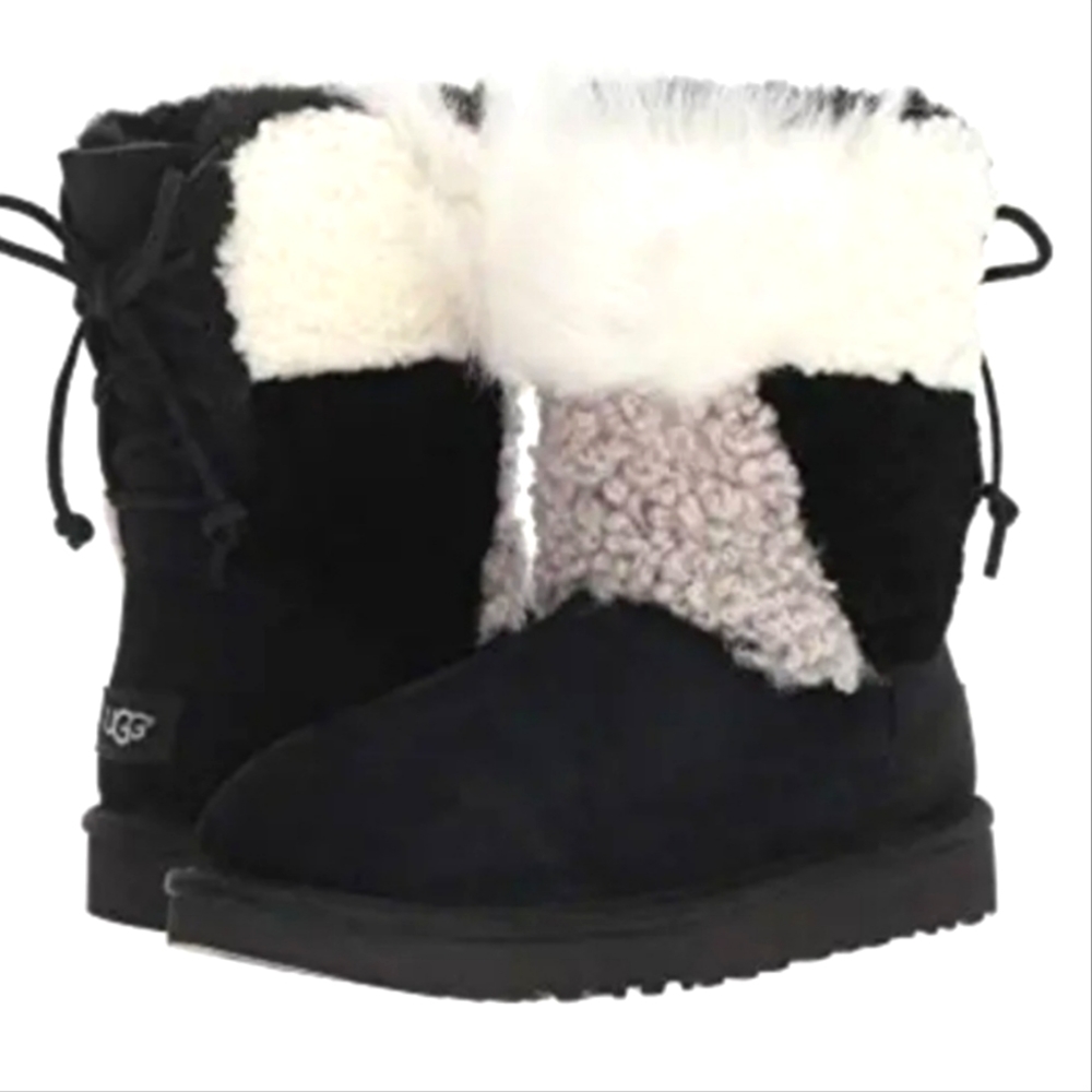 Ugg Patchwork Fluff 8 NWT